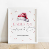 Babys sind süß Nehmen Sie eine Leckerei Weihnachte Poster