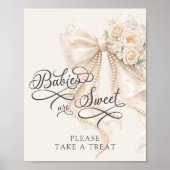 Babys sind süß, nimm ein Geschenk, Blumen-Bowle Poster (Vorne)