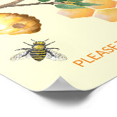 Babys sind süß und haben eine Leckerei gelb Poster (Ecke)