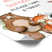 Babys sind süß zu nehmen eine Leckerei Wald Gefäll Poster (Ecke)