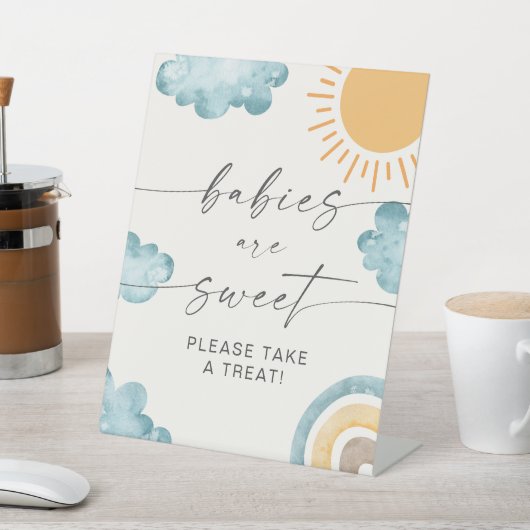 Babys sind süße Babydusche Sonnenschein Zeichen Sockelschild (In SItu)