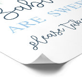 Babys sind süße Jungs-Zeichen Poster (Ecke)