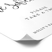 Babys sind süße Minimalistische Kalligrafie-Gefäll Poster (Ecke)