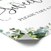 Babys sind süße Zeichen sukkulentes Grünpflanzen Poster (Ecke)