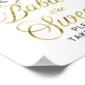 Babys sind süßes Halloween-Baby-Duschzeichen Poster (Ecke)