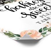 Babys sind süßes Halloween-Girl-Baby-Duschzeichen Poster (Ecke)