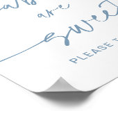 Babys sind süßes Zeichen - Twinkle Little Star Boy Poster (Ecke)