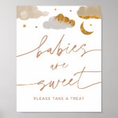 Babys sind süßes Zeichen - Twinkle Little Star Poster (Vorne)