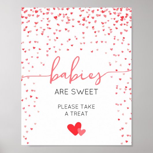 Babys sind Sweet Baby Dusche Signieren Digital ode Poster (Vorne)