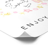 Babys sind Sweet Boho Baby Girl Dusche Leckerei Poster (Ecke)