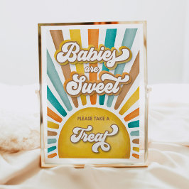 Babys sind Sweet Boho Sunshine Baby Dusche Schild