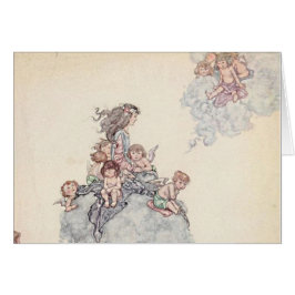 Babys und Engel auf Cloud Andersen's Fairy Tales