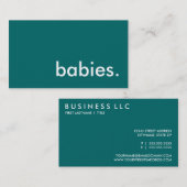 Babys. Visitenkarte (Vorne/Hinten)