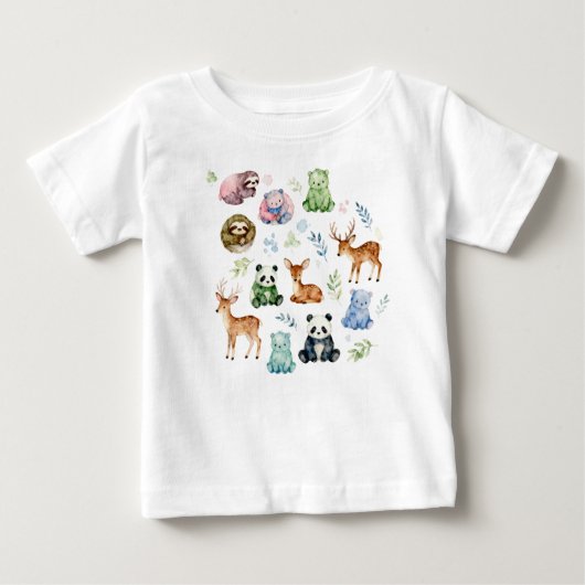 Babys von niedlichen Wassertieren Baby T-shirt (Vorderseite)