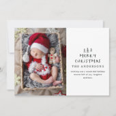 Babys zuerst Weihnachten elegant gezeichnet Baum-F (Vorderseite)