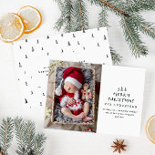 Babys zuerst Weihnachten elegant gezeichnet Baum-F