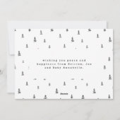 Babys zuerst Weihnachten elegant gezeichnet Baum-F (Rückseite)