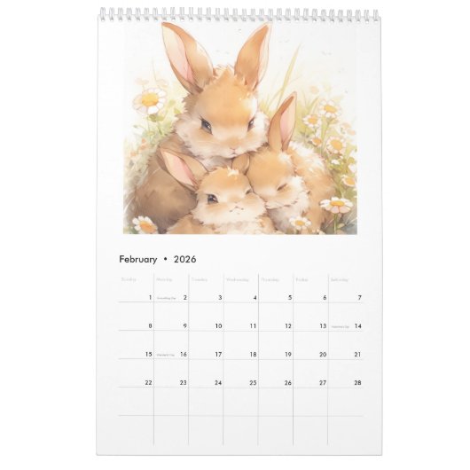 Babysäugetiere 2026 - Kalender (Feb 2026)