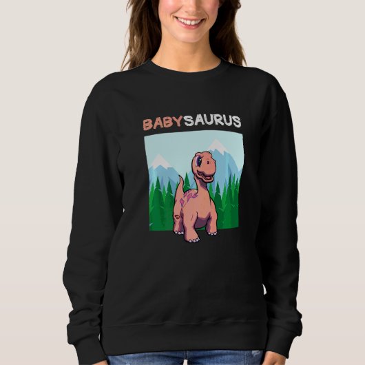 Babysaurus Dinosaurier Niedlich Kiddo Apatosaurus  Sweatshirt (Vorderseite)
