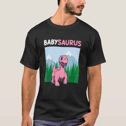 Babysaurus Dinosaurier Niedlich Kiddo Apatosaurus T-Shirt (Vorderseite)