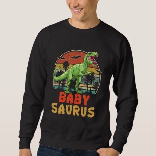 Babysaurus Rex Dinosaur Familie Matching Sweatshirt (Vorderseite)