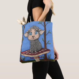 Babyschaf auf Toadstool Tasche