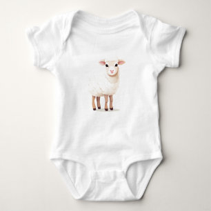 Babyschaf, Schafe, Kleintiere Baby Strampler