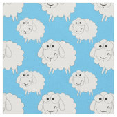 Babyschafe mit Mutterschafmuster Stoff (Nahaufnahme)