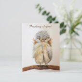 Babyschale "Denken Sie an Sie!" Die Rückkarte ist  Dankeskarte (Stehend Vorderseite)