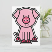 Babyschale Einladung (Stehend Vorderseite)