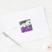 Babyschale/Foto Quadratischer Aufkleber (Umschlag)