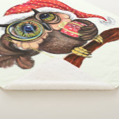 Babyschale in Weihnachtshut und Geschenk Sherpa Bl Sherpadecke (3/4)