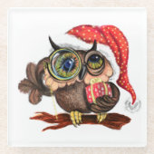 Babyschale mit Weihnachtshut und Untersetzer mit G (Vorderseite)