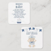 Babyschaukeln für Babys mit Babydusche Quadratische Visitenkarte (Vorne/Hinten)