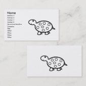 Babyschildkröte Visitenkarte (Vorne/Hinten)