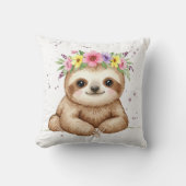 Babyschläger mit Blume Kissen (Vorderseite)