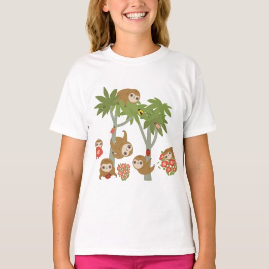 Babyschlägerhandgezeichnete Kawaii-Art T-Shirt (Vorderseite)