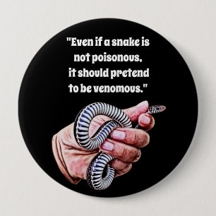 Babyschlangen-Reptilienziffern Kunst Button
