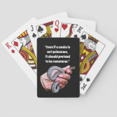 Babyschlangen-Reptilienziffern Kunst Spielkarten (Rückseite)