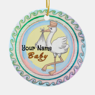 Babyschmuck Keramik Ornament