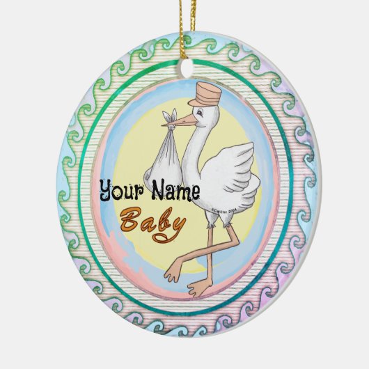Babyschmuck Keramik Ornament (Links)