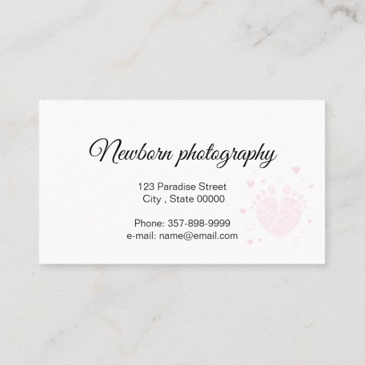 Babyschritte Visitenkarte (Rückseite)