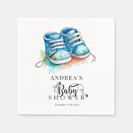 Babyschuhe | Blue Boy Baby Dusche Serviette