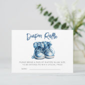 Babyschuhe | Blue Boy Baby Duschkabine Windelwanne Begleitkarte (Stehend Vorderseite)