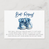 Babyschuhe | Blue Boy Baby Showbuchanfrage Begleitkarte (Vorderseite)
