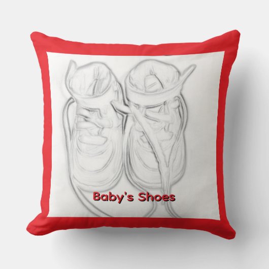 Babyschuhe Kissen (Vorderseite)