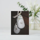 Babyschuhe Postkarte (Stehend Vorderseite)