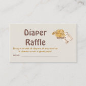 Babyschuhe Twins Baby Duschdusche Windeln Raffle Begleitkarte (Vorderseite)