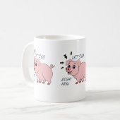 Babyschwein Kaffeetasse (Vorderseite Links)