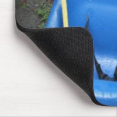 Babyschwingen auf dem swingset, blau mit gelben mousepad (Ecke)